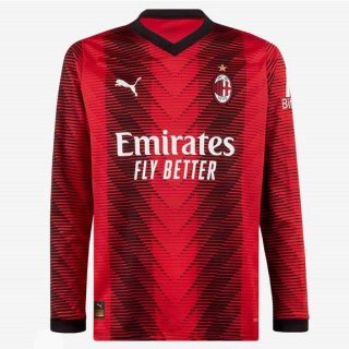 Thailandia Maglia AC Milan Home ML 2023 2024 Thailandia Maglia AC Milan Home ML 2023 2024