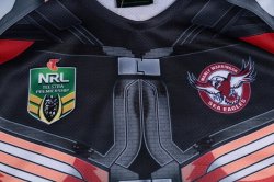 Thailandia Maglia Manly Sea Eagles Falcon 2017 2018 Nero