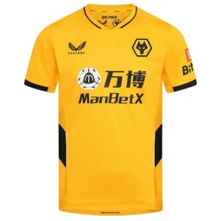 Thailandia Maglia Wolves Home 2021 2022 Giallo Thailandia Maglia Wolves Home 2021 2022 Giallo