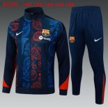 Bambino Giacca Barcellona 2025 2026 Blu Rosso