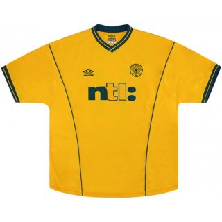 Thailandia Maglia Celtic Away Retro 2001 2003 Giallo Thailandia Maglia Celtic Away Retro 2001 2003 Giallo