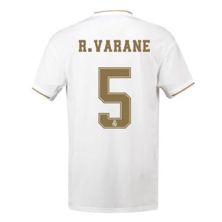 Maglia Real Madrid NO.5 Varane Home 2019 2020 Bianco Maglia Real Madrid NO.5 Varane Home 2019 2020 Bianco