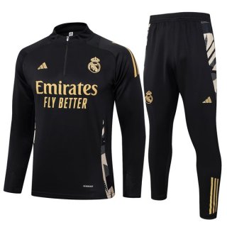 Felpa Allenamento Real Madrid 2024 2025 Nero 3 Felpa Allenamento Real Madrid 2024 2025 Nero 3