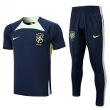 Maglia Brasile Set Completo 2023 2024 Blu