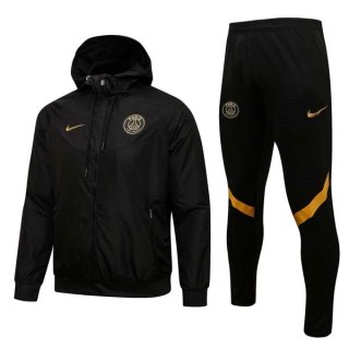 Giacca a vento PSG 2022 Set Completo Nero Giacca a vento PSG 2022 Set Completo Nero