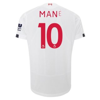 Maglia Liverpool NO.10 Mane Away 2019 2020 Bianco Maglia Liverpool NO.10 Mane Away 2019 2020 Bianco