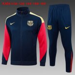 Bambino Giacca Barcellona 2024 2025 Blu Giallo 3