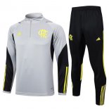 Felpa Allenamento Flamengo 2024 2025 Grigio