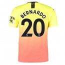 Maglia Manchester City NO.20 Bernardo Terza 2019 2020 Arancione