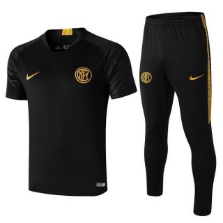 Maglia di Formazione Inter Milan Set Completo 2019 2020 Nero Maglia di Formazione Inter Milan Set Completo 2019 2020 Nero