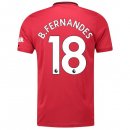 Maglia Manchester United NO.18 B. Fernandes Home 2019 2020 Rosso