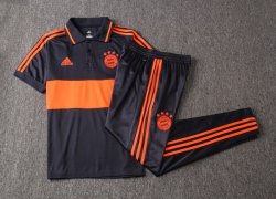 Polo Set Completo Bayern Munich 2019 2020 Arancione Blu