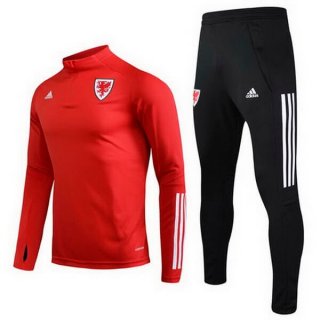 Felpa Galles 2020 Rosso Nero Felpa Galles 2020 Rosso Nero