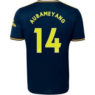 Maglia Arsenal NO.14 Aubameyang Terza 2019 2020 Blu Maglia Arsenal NO.14 Aubameyang Terza 2019 2020 Blu