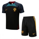 Maglia Formazione Portogallo Set Completo 2022 2023 Nero
