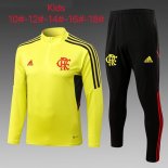 Bambino Giacca Flamengo 2022 2023 Giallo Nero