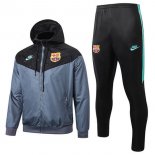 Giacca a vento Barcellona Set Completo 2019 2020 Grigio