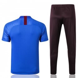 Maglia di Formazione Barcellona Set Completo 2019 2020 Blu Marrone