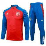 Felpa Allenamento Spagna 2024 2025 Rosso Blu 3
