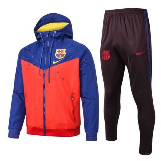 Giacca a vento Barcellona Set Completo 2019 2020 Arancione Blu Giacca a vento Barcellona Set Completo 2019 2020 Arancione Blu