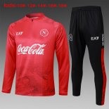 Bambino Felpa Allenamento Napoli 2024 2025 Rosso