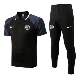 Polo Inter Milan Set Completo 2022 2023 Nero Polo Inter Milan Set Completo 2022 2023 Nero