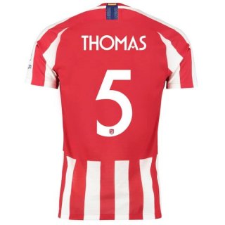 Thailandia Maglia Atletico Madrid NO.5 Thomas Home 2019 2020 Rosso Thailandia Maglia Atletico Madrid NO.5 Thomas Home 2019 2020 Rosso