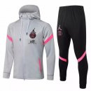 Felpa Cappuccio Paris Saint Germain 2021 2022 Grigio Nero