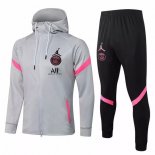 Felpa Cappuccio Paris Saint Germain 2021 2022 Grigio Nero