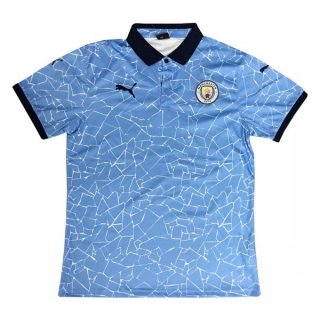 Polo Manchester City 2020 2021 Blu Polo Manchester City 2020 2021 Blu
