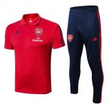 Polo Set Completo Arsenal 2019 2020 Rosso Blu