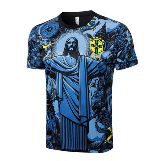Maglia Formazione Brasile 2024 2025 Blu Maglia Formazione Brasile 2024 2025 Blu