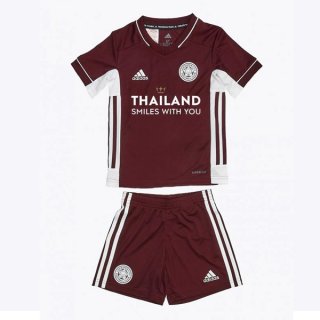 Maglia Leicester City Terza Bambino 2020 2021 Borgogna Maglia Leicester City Terza Bambino 2020 2021 Borgogna