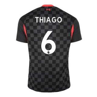 Maglia Liverpool NO.6 Thiago Terza 2020 2021 Nero Maglia Liverpool NO.6 Thiago Terza 2020 2021 Nero
