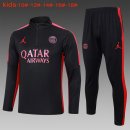 Bambino Felpa PSG 2024 2025 Nero Rosa