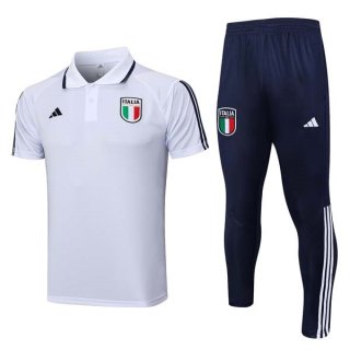 Polo Italia Set Completo 2023 2024 Bianco Blu Polo Italia Set Completo 2023 2024 Bianco Blu