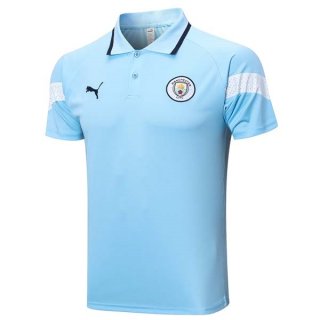 Polo Manchester City 2023 2024 Blu Polo Manchester City 2023 2024 Blu