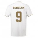 Maglia Real Madrid NO.9 Benzema Home 2019 2020 Bianco