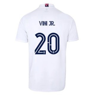 Maglia Real Madrid Home NO.20 Vini Jr. 2020 2021 Bianco Maglia Real Madrid Home NO.20 Vini Jr. 2020 2021 Bianco