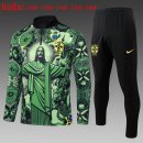 Bambino Felpa Allenamento Brasile 2025 2026 Verde