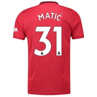 Maglia Manchester United NO.31 Matic Home 2019 2020 Rosso Maglia Manchester United NO.31 Matic Home 2019 2020 Rosso