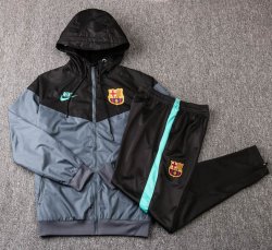 Giacca a vento Barcellona Set Completo 2019 2020 Grigio