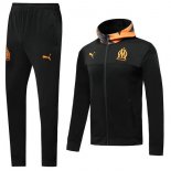 Felpa Marseille 2019 2020 Nero Arancione Grigio