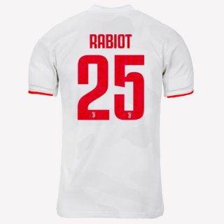 Maglia Juventus NO.25 Rabiot Away 2019 2020 Grigio Bianco Maglia Juventus NO.25 Rabiot Away 2019 2020 Grigio Bianco