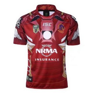 Thailandia Maglia Brisbane Broncos Hombre Acero 2017 2018 Rosso Thailandia Maglia Brisbane Broncos Hombre Acero 2017 2018 Rosso