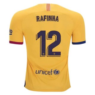 Maglia Barcellona NO.12 Rafinha Away 2019 2020 Giallo Maglia Barcellona NO.12 Rafinha Away 2019 2020 Giallo