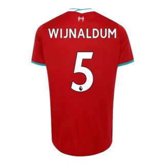Maglia Liverpool NO.5 Wijnaldum Home 2020 2021 Rosso Maglia Liverpool NO.5 Wijnaldum Home 2020 2021 Rosso