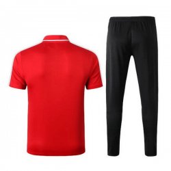 Polo Set Completo Atletico Madrid 2020 2021 Rosso Nero