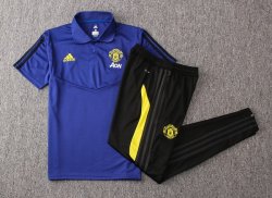 Polo Manchester United Set Completo 2019 2020 Blu Giallo Nero