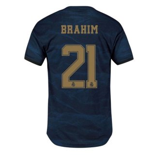 Maglia Real Madrid NO.21 Brahim Away 2019 2020 Blu Maglia Real Madrid NO.21 Brahim Away 2019 2020 Blu